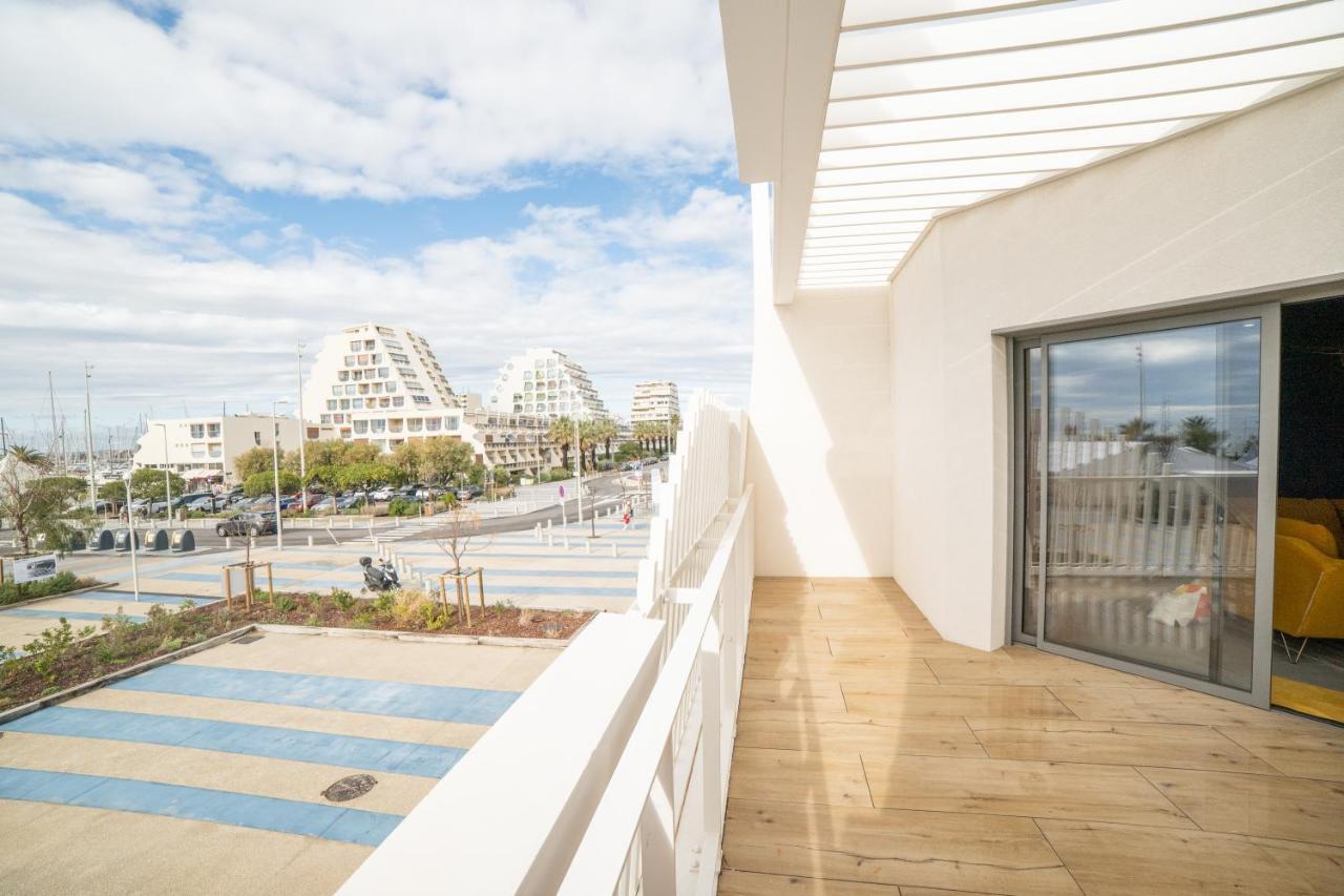 Le Majestic Residence Le Mind Vue Mer Exceptionnelle Grande Terrasse Privee Piscine Partagee Sur Le Toit Hyper Centre La Grande-Motte Exterior foto