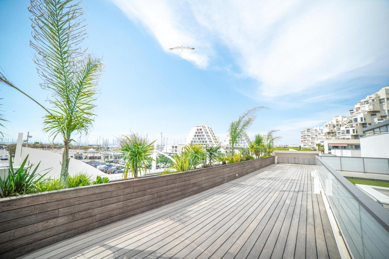 Le Majestic Residence Le Mind Vue Mer Exceptionnelle Grande Terrasse Privee Piscine Partagee Sur Le Toit Hyper Centre La Grande-Motte Exterior foto